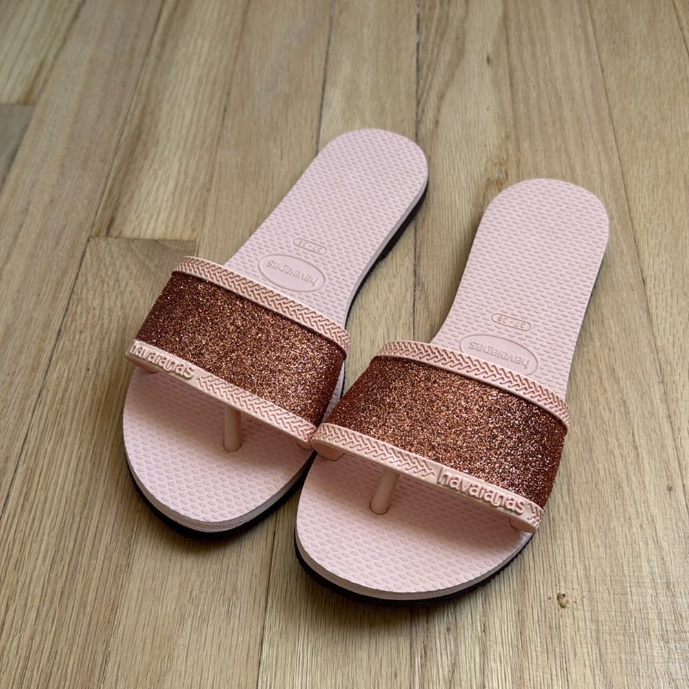 Havaianas You Angra glitter rubber sandals